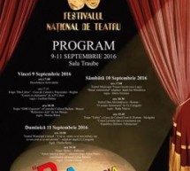 Festival Naţional de Teatru, la Mediaş (9-11 septembrie)
