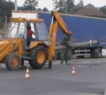 Blocaj rutier în Mediaş, din cauza unui șofer neatent