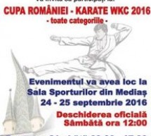 Municipiul Mediaș găzduiește Cupa României la karate WKC (24-25 septembrie)