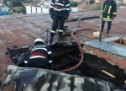 Incendiul izbucnit la mansarda unui bloc din Sibiu
