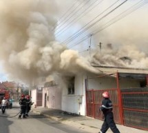 Incendiu în Sibiu