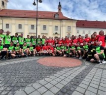 Peste 70 de pompieri militari și voluntari SMURD au alergat la Maratonul Internațional Sibiu