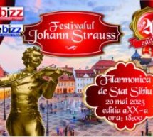 În data de 20 mai va avea loc la Sibiu cea de-a XX-a ediție a Festivalului Johann Strauss