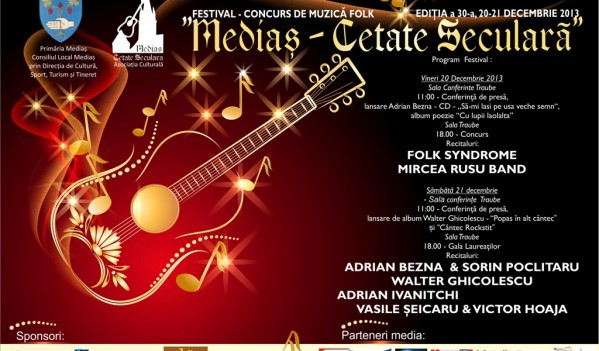 Mircea Rusu Band și Vasile Șeicaru vor cânta la festivalul de muzică folk „Mediaş – Cetate Seculară”