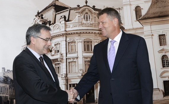 Ambasadorul Franţei, în vizită la Primăria Municipiului Sibiu