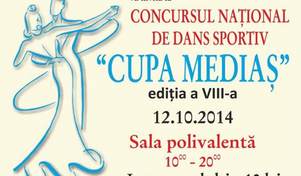 Concursul Naţional de Dans Sportiv ,,Cupa Mediaş’’ se va desfășura duminică