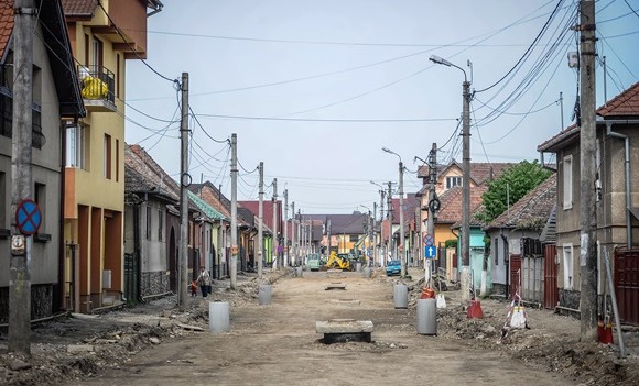 Lucrări pe străzile din municipiul Sibiu