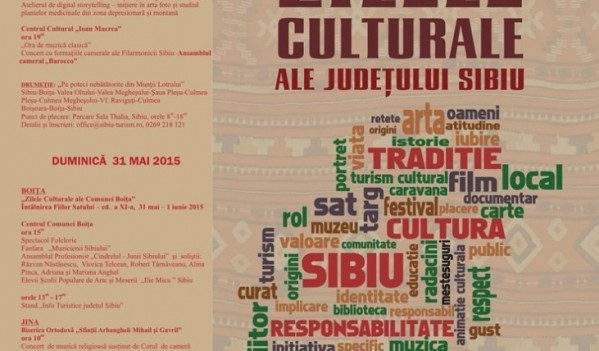 Zilele Culturale ale Judeţului Sibiu – Mărginimea Sibiului (30-31 mai)