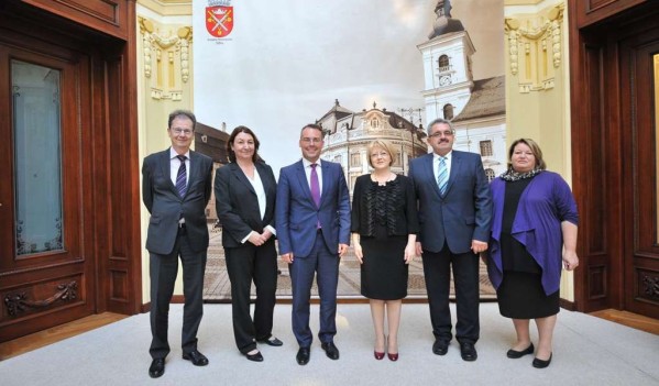 Ministrul Federal pentru probleme europene al landului Baden-Württemberg, în vizită la Primăria Sibiu
