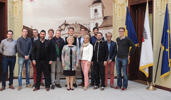 Delegaţie a Uniunii Tinere din Germania, în vizită la Primăria Sibiu