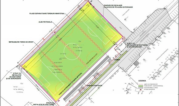 Terenul secundar al stadionului din Sibiu va fi reamenajat