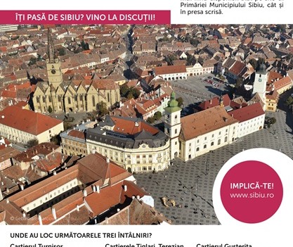 Sibiului: Noi întâlniri în cartiere pentru Strategia de Dezvoltarea a municipiului