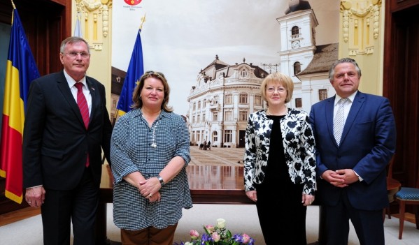 Primăria Sibiu a primit vizita vicepreședintelui Parlamentului Germaniei, Johannes Singhammer