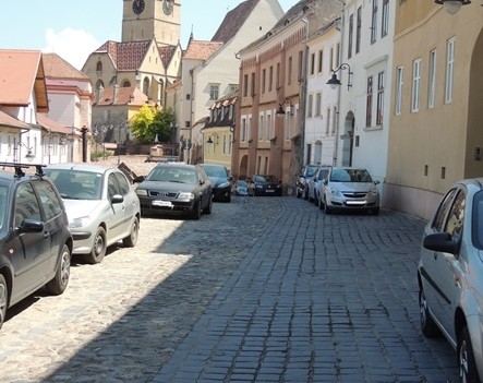 Sibiu: Strada Centumvirilor închisă pentru repararea pavajului