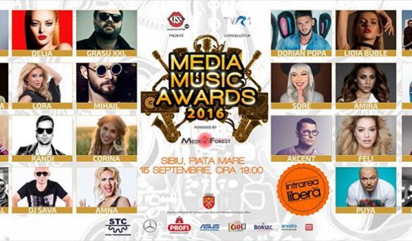 Media Music Awards 2016 va avea loc la Sibiu, pe 15 septembrie