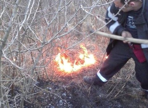 Pompierii sibieni se confruntă cu incendiile de vegetație