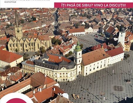 Dezbatere publică pe tema Strategiei Integrate de Dezvoltare Urbană a Municipiului Sibiu 2023 (joi, 20 aprilie)