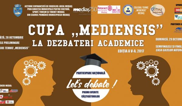 Ediția a V-a a Concursului județean de dezbateri academice „Cupa Mediensis”